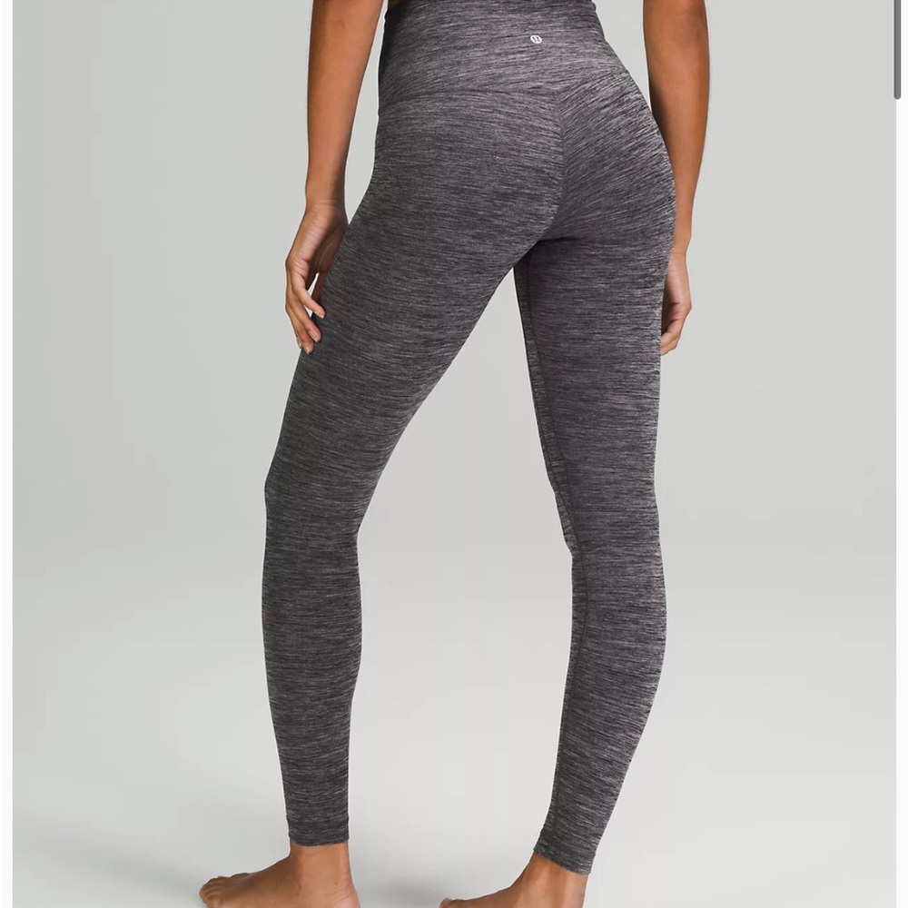 Grey Heathered Lululemon Align Leggings 25 inch